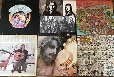 Lot Of 6 Rock Lps Fleetwood Mac Foreigner Dan Hicks Stephen Stills Leon Russell • $15