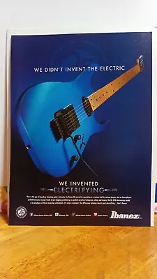 IBANEZ RG GUITAR 25th ANNIVERSARY EDITION 2012 ORIGINAL PRINT AD 11 X 8.5  8 • $4.76