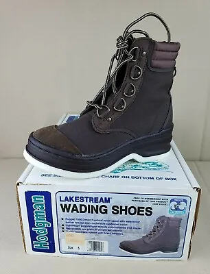 $69.99 • Buy Hodgman 19210 Felt Bottom Lakestream Wading Fly Fishing Boots Men's Size 5