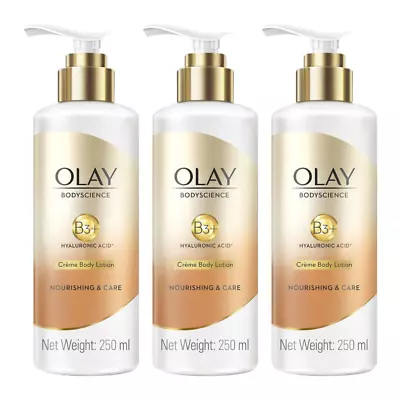 3x Olay Bodyscience Creme Body Lotion Nourishing And Care 250ml • $72.90