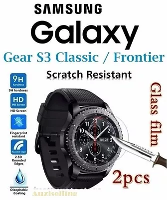 2xSamsung Galaxy Gear S3/S2 Classic Frontier Tempered Glass LCD Screen Protector • $6.43