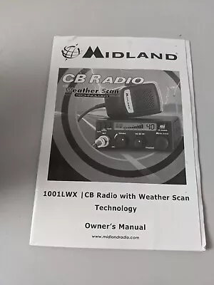 Original MIDLAND 1001LWX CB Radio Transceiver SERVICE MANUAL  • $10