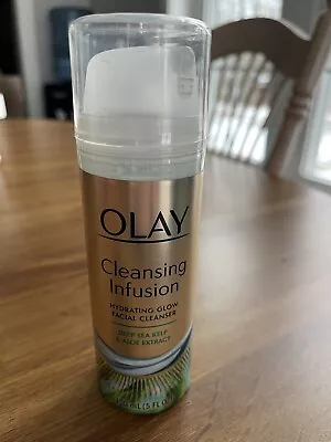 Olay Cleansing Infusion Hydrating Glow Facial Cleanser Deep Sea Kelp & Aloe 5 Oz • $29.90