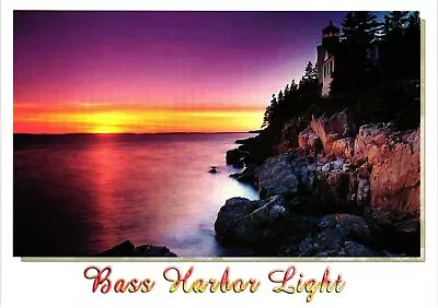 Vintage Postcard 4x6- Bass Harbor Light Mount Desert Island 1960-80s • $8.95