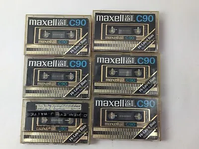 Lot Of 6 Maxell UD XL II C90 High Bias Type 2 Cassette Used Made In Japan Vtg • $28.50