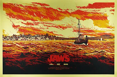 Jaws (Variant) By Kilian Eng Xx/50 Screen Print Movie Art Poster Mondo Artist • $625