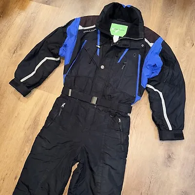 Couloir Ski Suit One Piece Snowsuit Snow Bib Snowboard Retro Onsie Vtg Mens XS • $119.99