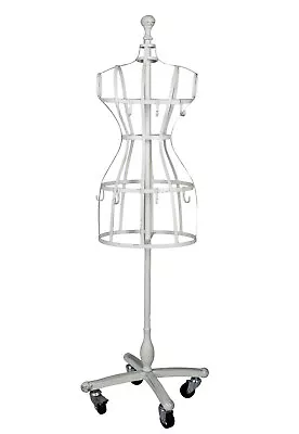 £35.09 • Buy Metal Tailor's Dummy Schneider Bust Mannequin Iron Shabby Hook Rail
