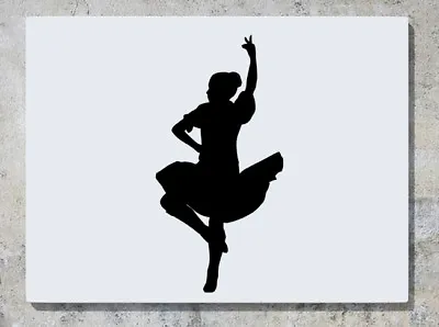 Highland Dancer Silhouette Scottish Sotland Dance Wall Art Decal Sticker Picture • £11.69
