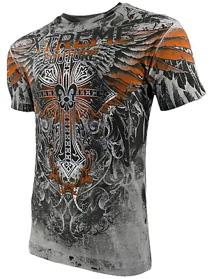 Xtreme Couture By Affliction Men's T-shirt Faith & Glory Wings Cross S-5XL • $26.99