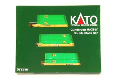 KATO N Scale #106-6162 Gunderson MAXI-Ⅳ Double Stack Car TTX #732386 JAPAN • $149.99