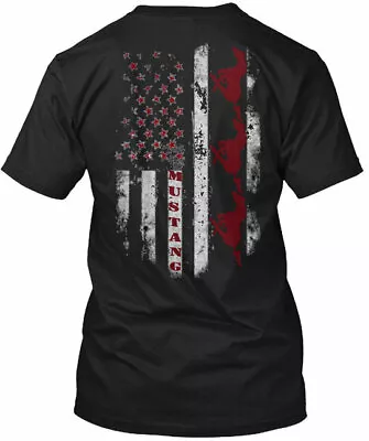 Mustang Flag T-Shirt Made In The USA Size S To 5XL • $22.95