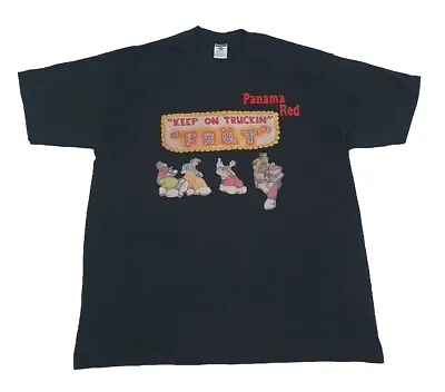 Y2K Vintage FRÜT Keep On Truckin R.Crumb T-Shirt Band Tee Adult Men's Sz XL RARE • $44.20