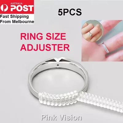 Useful 4 Sizes Invisible Tightener Ring Size Reducer Resizing Adjuster Pad AU • $4.28