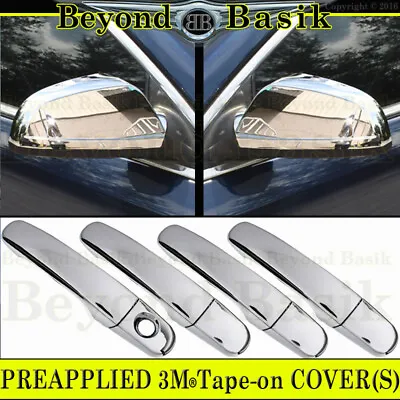 2008 2009 2010 2011 2012 Chevy Malibu CHROME Door Handle COVERS+Mirror Overlays • $34.98