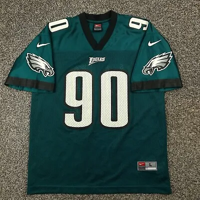 Vintage 2000 Nike Philadelphia Eagles Corey Simon Jersey Mens Small • $49.99