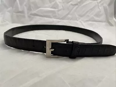 Urban & Western Black Caiman Leather Belt 40 • $68.27