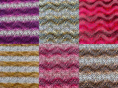 Leopard Print Velboa Faux Fur - Leopard Animal Print Velboa Faux Fur By The Yard • $19.36