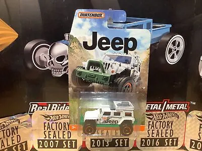 New/Sealed 2015 Release Matchbox Jeep Series Jeep Wrangler Superlift White LR • $9.34