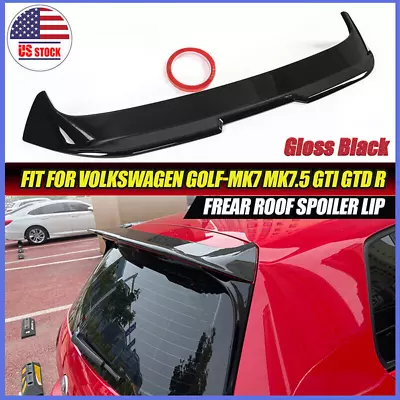OS Sty Rear Gloss Black Roof Spoiler Wing For VW Golf7 MK7 MK7.5 GTI R 2014-2020 • $64.03