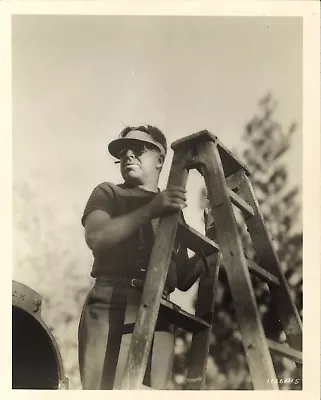 *OF HUMAN HEARTS 1938 On-Set Candid Of Director CLARENCE BROWN At Lake Arrowhead • $45