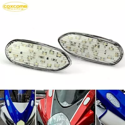 LED Turn Signal Flush Mount Light Blinker Clear For Suzuki GSXR 750 600 GSXR1000 • $12.08