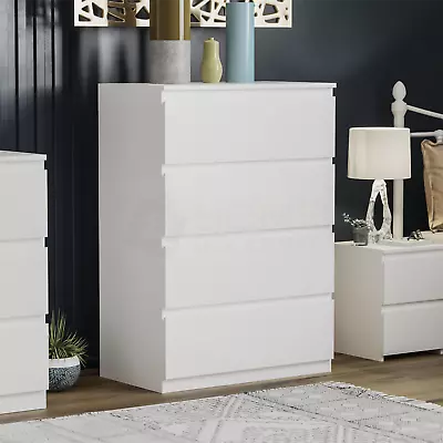 Modern Chest Of Drawers Bedroom Furniture Storage Bedside Cabinet 2 To 8 Drawers • £69.99