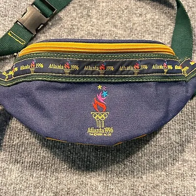 Atlanta Olympics 1996 Fanny Pack Pouch Bag Multi Color Adjustable Waist Vintage • $14