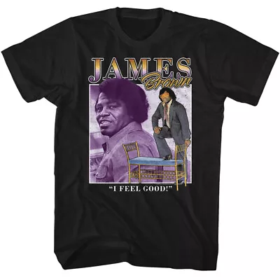 James Brown The Godfather Of Soul I Feel Good Double Exposure Men's T Shirt • £40.39