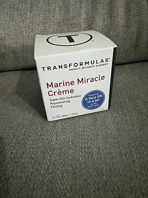 Transformulas Marine Miracle Creme 50ml Skin Hydration Rejuvenating Firming Lift • £35