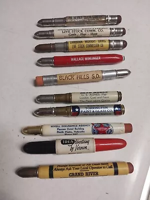 10 Vintage Bullet Pencils Advertising Agriculture Livestock Pencils + Others • $12