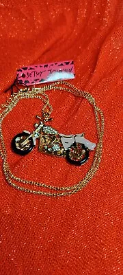 Betsey Johnson Baby Pink Motorcycle Biking For Sturgis Statement Wow Factor • $6.55