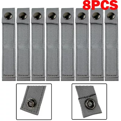 8 Pcs 6  MOD MOLLE PALS Modular Web Gear Replacement Tie Straps Gray • $15.56