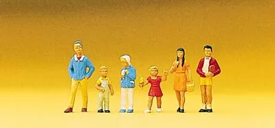 Preiser HO Scale Model Figure/People Set Children/Kids Standing 6-Pack • $13.79