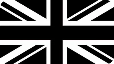 Union Jack Black & White Rectangle Aluminium Fridge Magnet Souvenir • £3.99