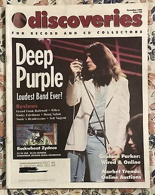 DEEP PURPLE - Discoveries Magazine (November 1999) Issue 138 • $19.99