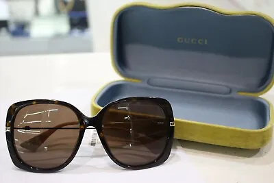 $219 • Buy Gucci GG0511S 003 Dark Havana & Gold Women Sunglasses