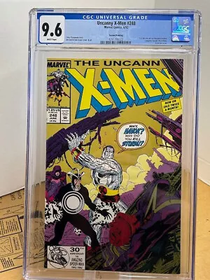 Uncanny X-men #248 2nd Print CGC 9.6 White Pages 1st Jim Lee Uncanny X-men Art • $70