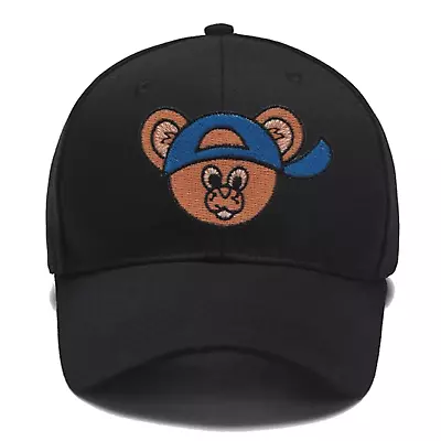 Bear In A Baseball Cap Embroidery Custom Hat Trucker Cap Gift For DAD Friend • $17.99