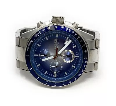 Fossil CH2891 Men's Watch | Coachman Chronograph Blue & White Dial | S. Steel • $35