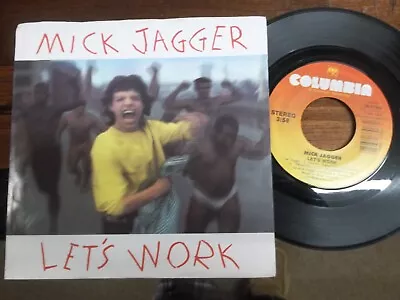 Mick Jagger 45 Record Picture Sleeve Title Strip 4 Jukebox/very Good • $3