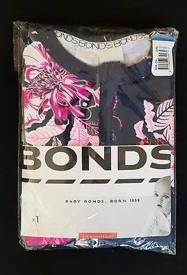 New Bonds Floral Zippy Wondersuit Size 3 24-36 Months BNIP Zip Flowers • $14.95
