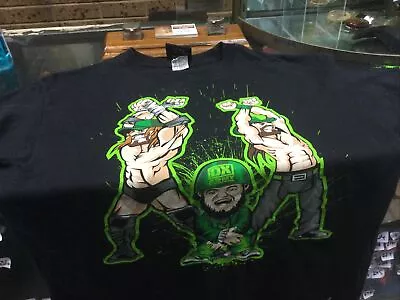 WWE D Generation X  DX Army With Hornswaggle T-Shirt 2008 Size L • £59.54