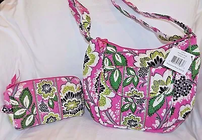 VERA BRADLEY Clare Crossbody Shoulder Bag NWT & Free Cosmetic - Priscilla Pink • $39.95