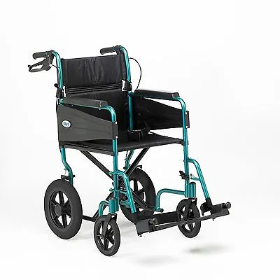 Days Escape Lite Ultra Lightweight Attendant Propelled Wheelchair Locking Brakes • £154.95