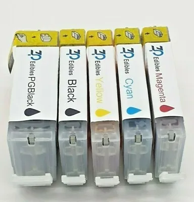 ZP Edible Ink Cartridges Set Of 5 PGI-550 XL CLI-551 For Canon IP7250 Printer  • £23.99