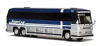 Iconic Replicas 870328 HO Scale 1985 MCI MC-9 Motorcoach Bus - Shortline • $49.99