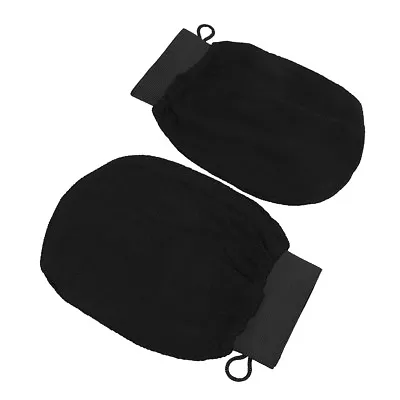 Black Moroccan Hammam Scrub Mittmagic Peeling Gloveexfoliating Bath Gloves JO • $2.58