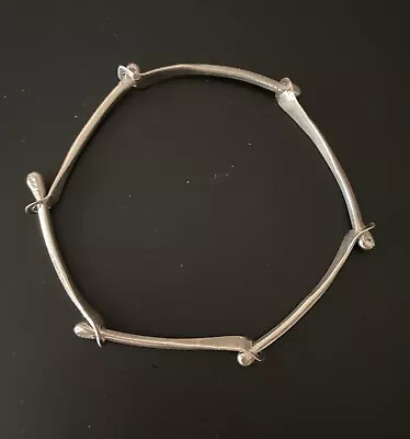 Vintage Handmade Sterling Silver 5 Segment Bracelet • $55