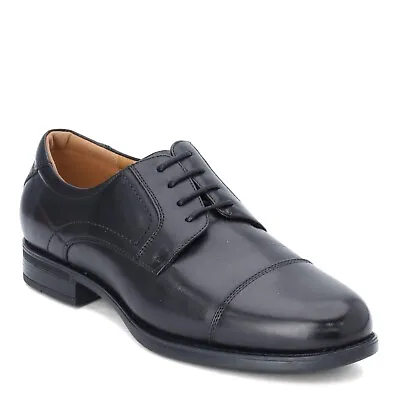 Men's Florsheim Midtown Cap Toe Oxford 12138-001 Black Leather • $124.95